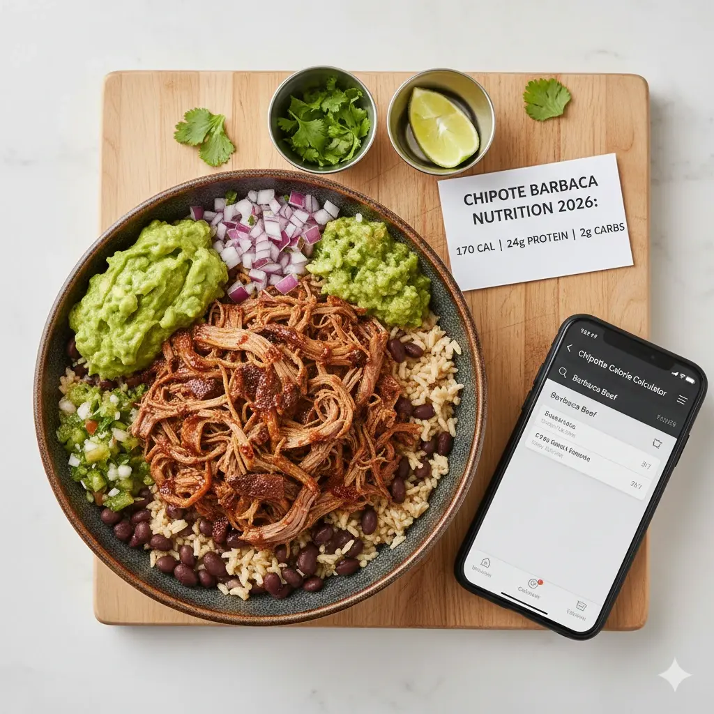 Chipotle Barbacoa Nutrition 2026: Calories, Macros, and RD Insights 1 Chipotle Barbacoa Nutrition 2026