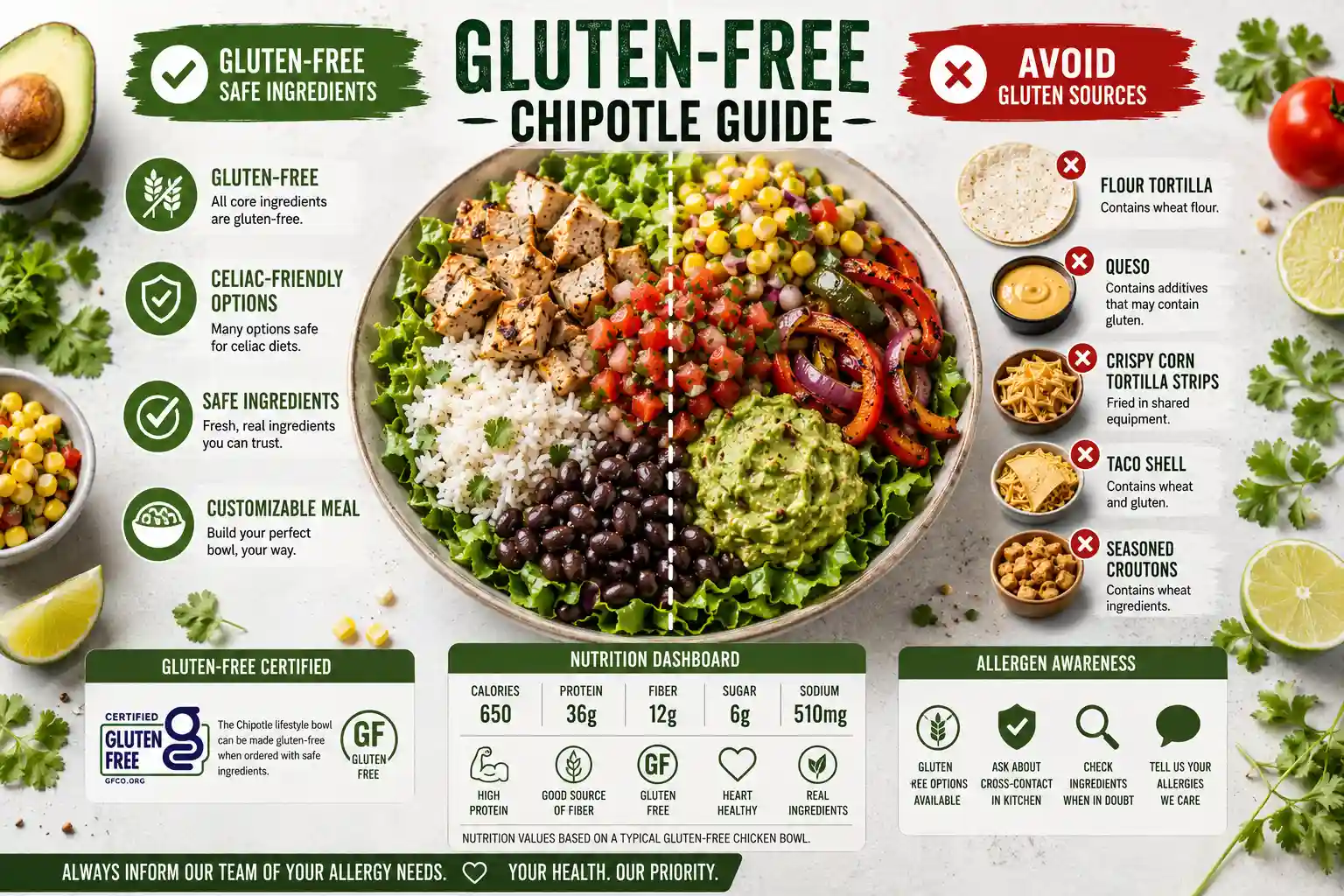 Gluten Free Chipotle Guide - Safe Ingredients and Celiac Friendly Ordering